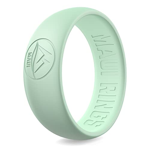 MAUI RINGS Men's Silicone Wedding Band - Glow In The Dark, 8-Pack, Thin Comfort Fit - View #9