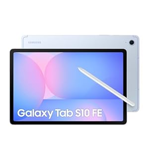 Samsung Galaxy Tab S10 FE Light Blue 128GB – AI Tablet, 10.9″, 90Hz, 13MP Camera, IP68, S Pen Included (CAD Version & Warranty)