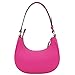 FashionPuzzle Small Crescent Shoulder Bag Underarm Purse (Fuchsia)