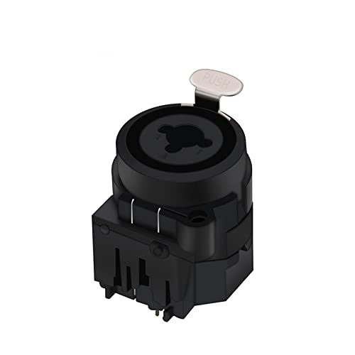Conector chasis XLR hembra de 7 pines de ángulo recto para montaje en panel, 10 uds 2