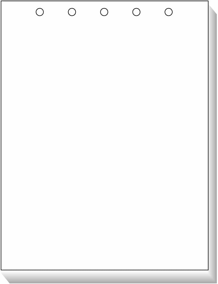 Prepunched Paper Alliance Laser Cut Sheet 5 Hole Top Punch 8.5 x 11 inch, 20 lb, 92 Bright, 2500 Sheets 2,500 SHEETS 5 HOLE TOP PUNCH