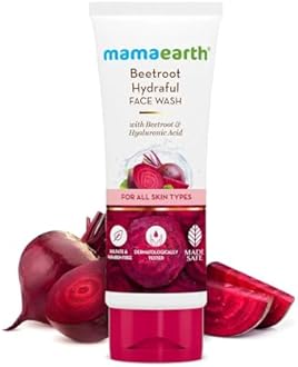 MAMAEARTH Beetroot Face Wash | 3.38 fl oz (100ml)