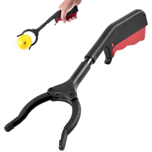 SOLPURE Kinder Greifzange, Multifunktionale Müllzange, Kurz MüLlgreifer, Senioren Kurz MüLlgreifer, Tragbare MüLlsammelzange, Greifarm Garten Greifer für die Müllabfuh