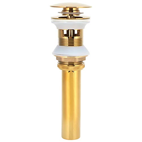 Yagosodee Tapón de drenaje para fregadero de baño, tapón de drenaje de latón, accesorio de baño con agujero 0, tapón de drenaje para lavabo, filtro de drenaje, lavabo de baño, tapón de drenaje S Cover