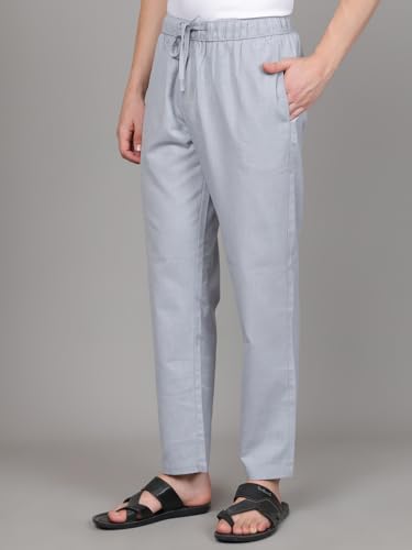 Image of Majestic Man Comfort Fit Solid Cotton Blend Casual Style Lounge Pyjama with 3 Pockets & Zip Closure
