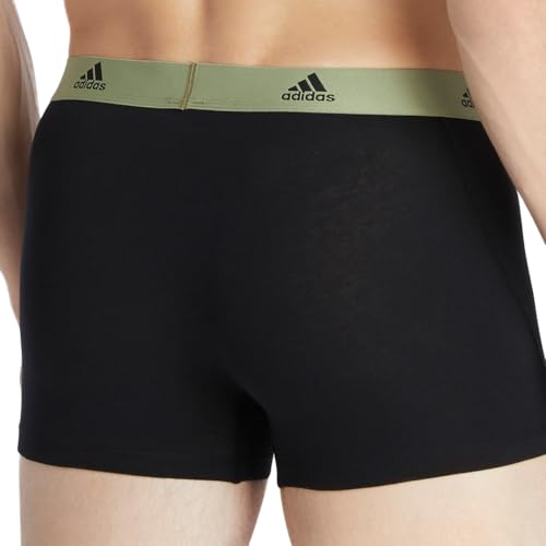 adidas Herren Trunk (3PK) -Active Flex Cotton 4A1M02 Boxershorts, 932 Assorted, M (3er Pack)