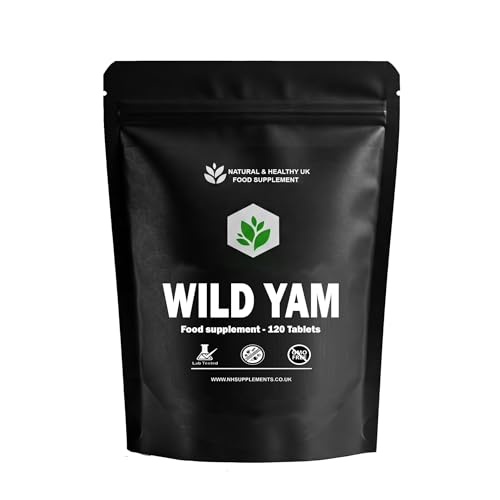 Wild Yam Root Extract - 120 Tablets - Easy to Swallow - Letterbox Friendly - Dietary Supplement
