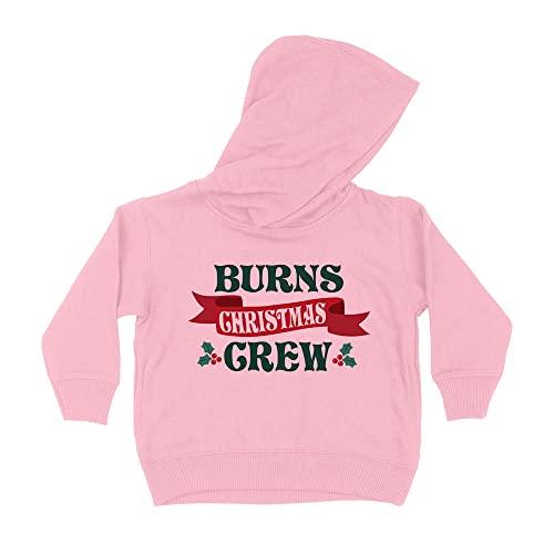 Burns Christmas Crew Kids Hoodie Sweatshirt Toddler 5T Light Pink