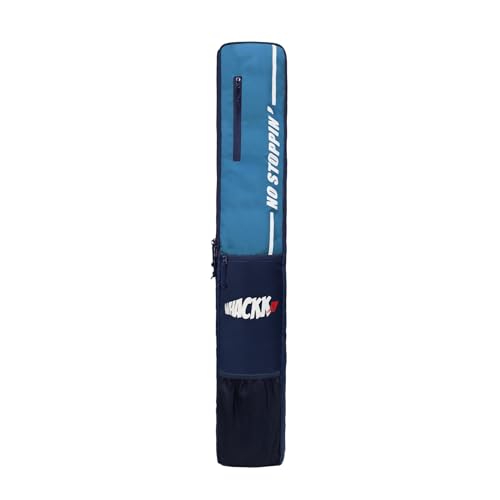 WHACKK Hayden Cricket Bat Cover Polyester Material, Premium Full Size Cover for Wooden and Plastic Bats with Heavy Duty Stitched Strap - Made in India (Blue)