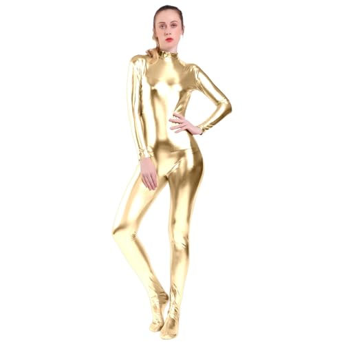 Combinaison semi-transparente femme une pièce moulante avec fermeture éclair fluide