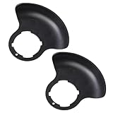 2 Stück schnurloses Rasentrimmer-Schutz-Zubehör, Grasschutz-Zubehör, kompatibel mit 12 V/24 V Freischneidern und Rasenmähern für Garten, Rasen, Schwarz