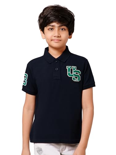 Image of Alan Jones Clothing Boy's Cotton Regular Fit Polo T-Shirt