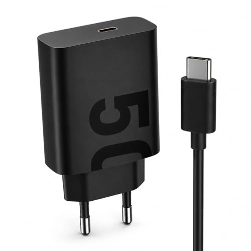 Carregador Turbo 50W USB C Power Delivery Carregamento Rápido Fonte com Cabo Tipo C Bivolt para Celular Tablet Notebook Alta Potência Portátil Seguro Carregador USB C Rápido Super Premium