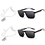 D: Square Sunglasses+ Spy Earpiece X2