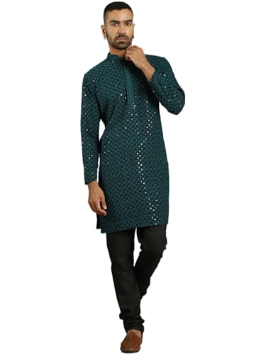 Image of Jompers Men's Cotton Embroidered Regular Kurta Sets