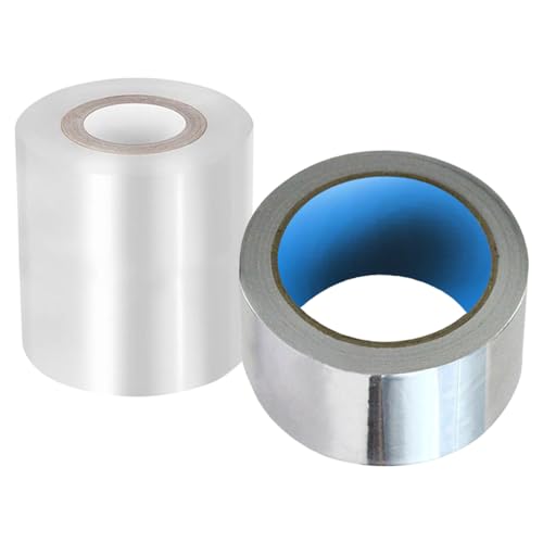 PUELDU Grafting Tape and Wound Sealing Tape, 1 Pack Stretchable Clear Film, 1 Pack Self-Adhesive Healing Sealing Film, Suit for Floral and Fruit Tree.