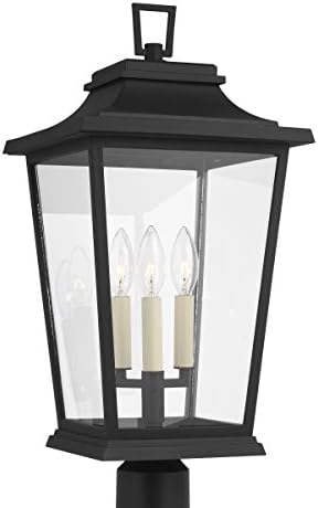 Feiss Generation Lighting-Sean Lavin-3 Light Outdoor Post Lantern in Traditional Style-10.63 Inch Wide by 22.63 Inch Tall