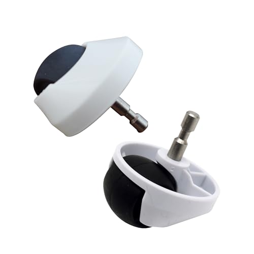 Replacement Front Wheel Caster Ball Compatible with Roborock S4 S5 S6 E4 E20 E25 E35 S50 S51 S55 Robotic Vacuums (2pack, White)