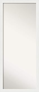 Amanti Art Full Length Mirror | Vanity White Narrow Mirror Full Length | Full Body Mirror | Floor Length Mirror 27.38 x 63.38 in.
