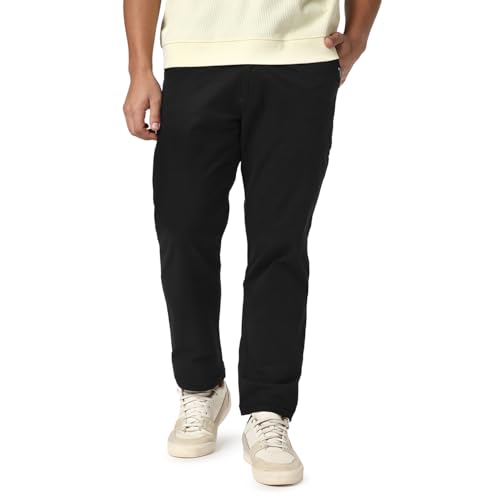 Image of Urbano Fashion Men's Straight Fit Mid Rise Cotton Casual Chinos Trousers Stretch