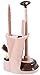 SPOUR Brush Bathroom Toilet Brush Set and Piston 3 in 1 Powerful Combination Piston Pump Suction Plunger Odorless Odorless and Brush,Pink