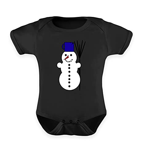 Body pour bébé bonhomme de neige noir cadeau de naissance