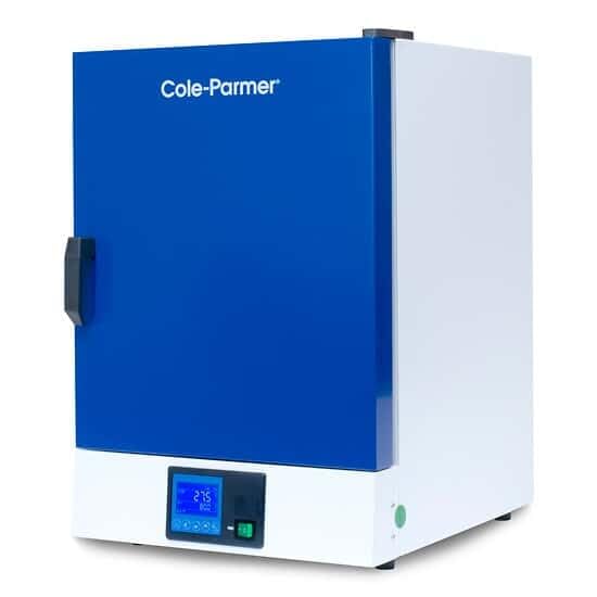 Close-up of the control panel on the Cole-Parmer oven