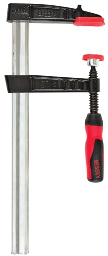 Image of BESSEY TG4.016+2K Clamp, woodworking, F-style, 2K handle, replaceable pads, 4 In. x 16 In., 880 lb