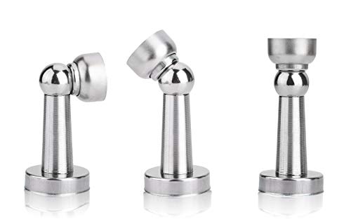 Magnetic Door Stop, Tiberham Heavy Duty Magnet Door Stopper, Wall/Floor Mounted Door Holder, Magnetic Door Catch Stopper With Mounting Screws #TOP5