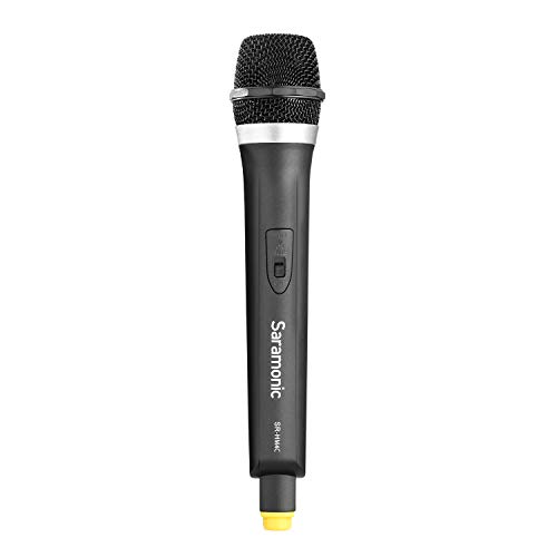 VHF Wireless Handheld Microphone Camera Interview, Saramonic SR-HM4C 4-Channel Integrated Transmitter Mic