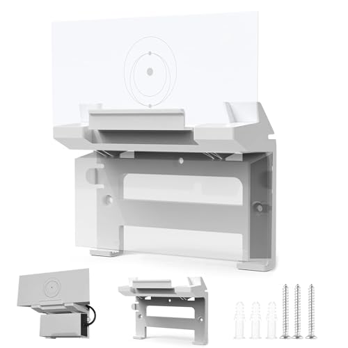 Pwzisu Starlink Gen 3 Mount, Premium 2 in 1 StarLink V3 Kit for Starlink Gen 3 Mesh Router, Space Saving Router Wall Bracket Holder Accessories