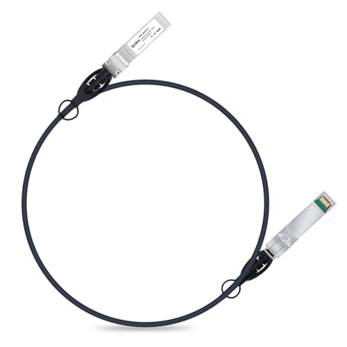 ipolex 10G SFP+ Twinax Cable, Direct Attach Copper(DAC) Passive Cable, 1-Meter, for Cisco SFP-H10GB-CU1M, Meraki, Ubiquiti, Mikrotik, Intel, Fortinet, Netgear, D-Link, Supermicro, TP-Link