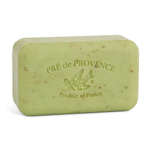 Pre de Provence Artisanal Soap Bar Natural French Skincare Enriched with Organic Shea Butter Quad Milled for Rich Smooth & Moisturizing Lather Lime Zest 5.3 Ounce
