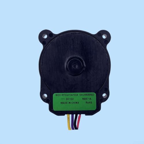 RFD3410A102A DC 12V Motor de ventilador para radiador de refrigerador LG - Compatible con EAU65058502, 1A, eje de 28 mm, conector azul-blanco