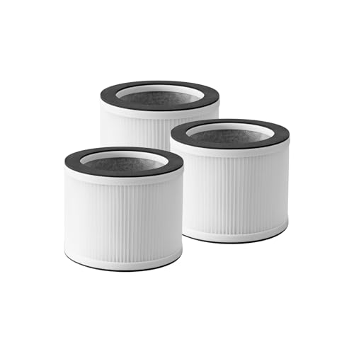 Nispira True HEPA Filter Replacement Compatible with Rigoglioso Air Purifier GL-2109 GL2109. 3 Packs