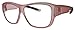 ATTENUTECH FitProtek Fit-Over Radiation Safety Glasses - With Distortion-free Sf-6 Schott Glass Lenses - 0.75mm Pb Lead Eq (Non-AntiFog, Pink)