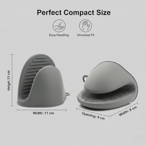 Miniatura 6 de Pack De 2x Manoplas De Horno Silicona Vazcan Guantes Para Cocina, Accesorios Ideales Para Freidora De Aire, Duraderos Y Resistentes A Altas Temperaturas, Flexibles, Adherentes Y Fáciles De Lavar.