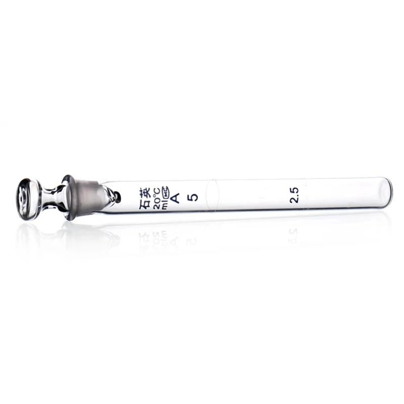 Tube à essai en quartz de haute pureté 5 ml avec fermeture étanche