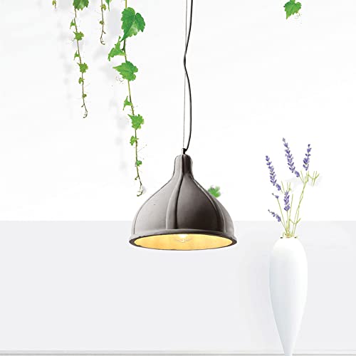 Lampe suspendue en ciment E27, solution d'éclairage anti-éblouissement pour îlot central - 2