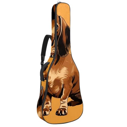 Housse pour guitare acoustique imperméable 101,6 cm et étui de protection teckel