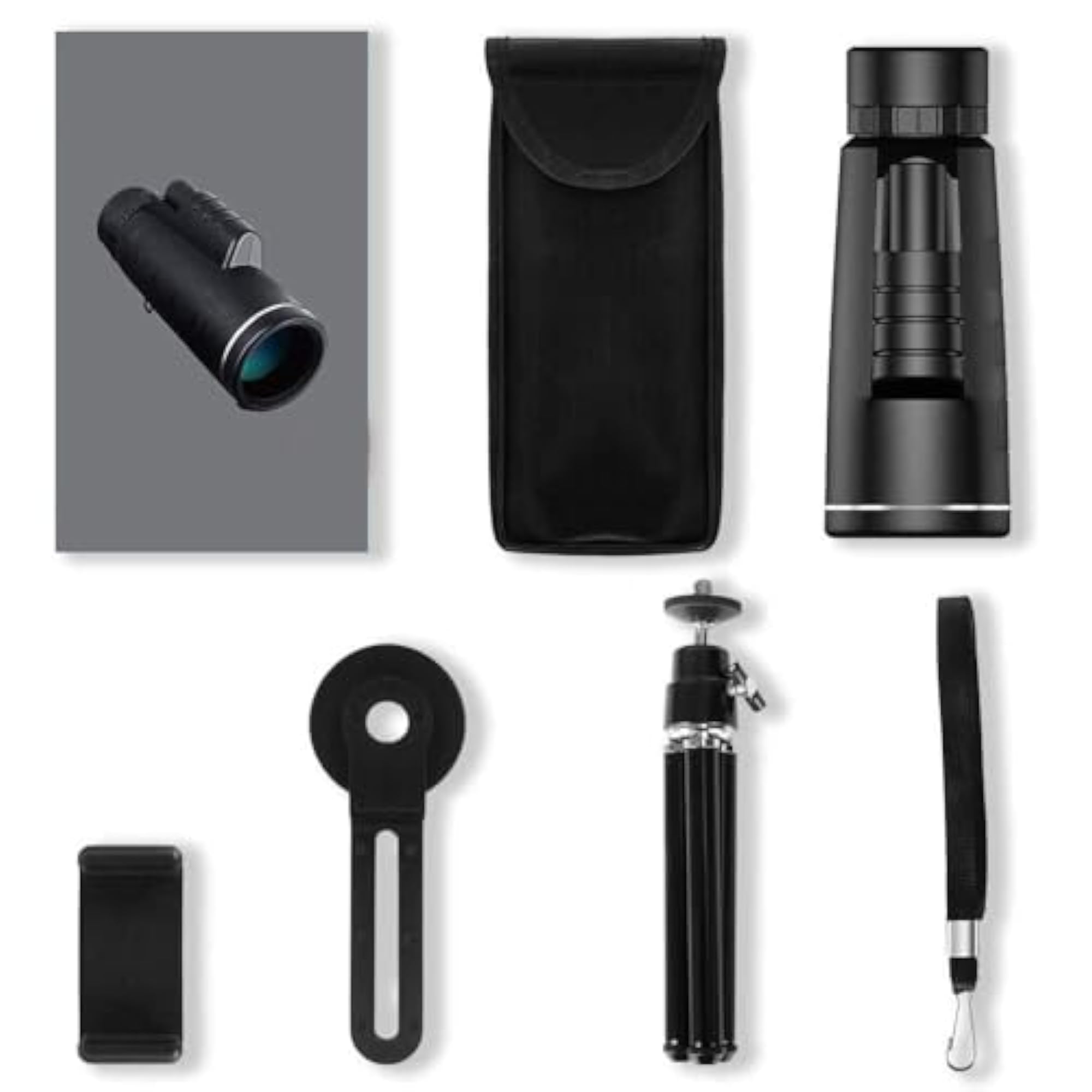 40x60 HD Monocular Telescope with Smartphone Holder