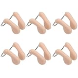 Cabilock Schwimm Nasenclip 6 Stück, Beige, Silikon, Nasenklammer
