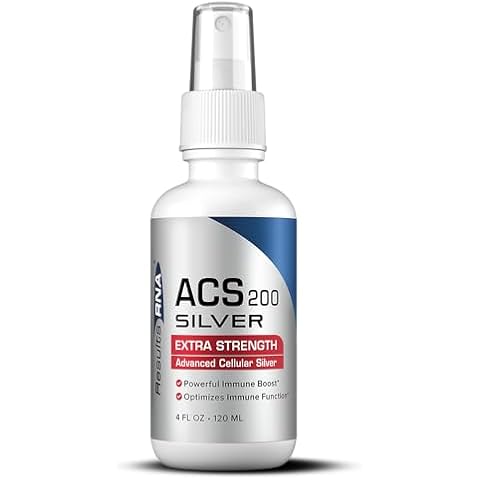 Results RNA - ACS 200 Silver Extra Strength Immune System Support – Advanced Cellular Colloidal Silver Supercharges Your Immune System. Recommended by Doctors Worldwide ( 4 oz ) Cover