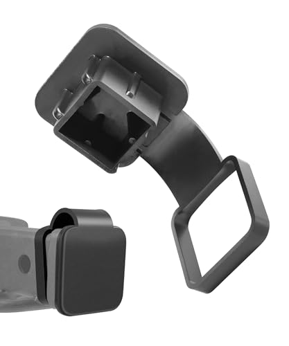 PAIYUE Trailer Hitch Covers,Car Accessories 2 Inch Rubber Heavy Duty Trailer Hitch Tube Cover Plug Cap,Compatible with Most Models of Receiver Tube,Suitable for Most Cars,Trucks,ATV (with Buckle)