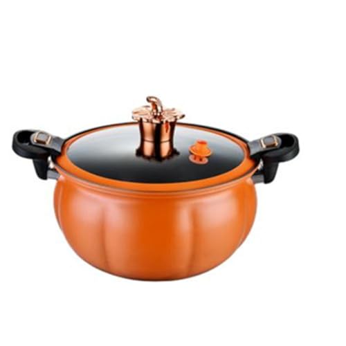 Olla a presión 8L Mini olla de calentamiento rápido con asas bloqueables, olla antiadherente con tapa olla de guiso de calabaza para cocinas de gas, inducción, eléctricas