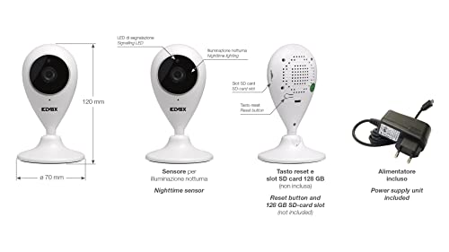 Vimar 46238.027A Telecamera Wifi Per Videosorveglianza Con Funzioni Rilevatore - 9