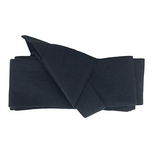 ZooBoo Japanese Kimono Obi Belt - Mens Traditional Vintage Waist Judo Wrap Waistband Pattern (Pure black)