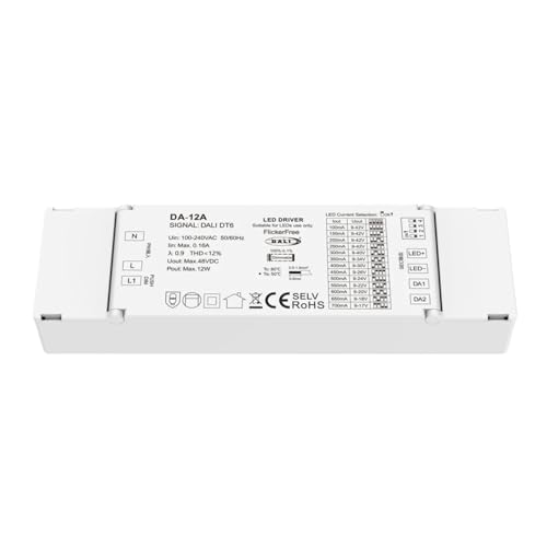 Pilote LED 12 W à intensité variable PWM pour lumière douce