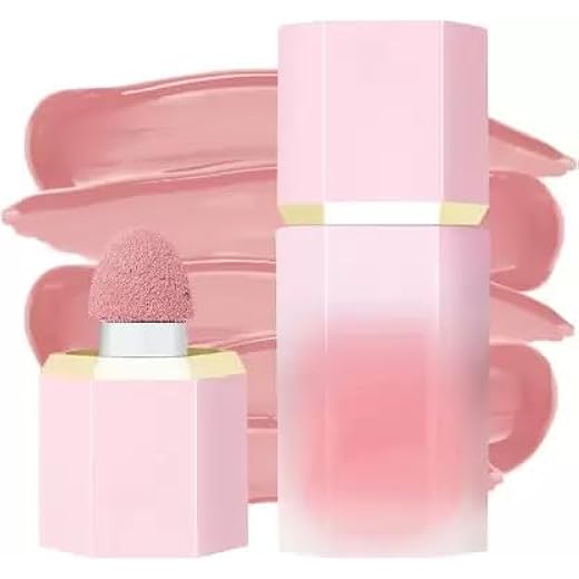 Matte Finish Liquid Blush Soft Cream Makeup (PINK)