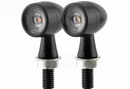 Feux arrière clignotants de moto orange 12V 8mm pour signalisation standard